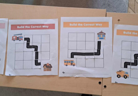 Prace dzieci wykonane w ramach Code Week