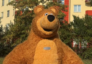 Wielka maskotka - niedźwiedź